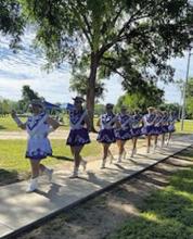 The Lampasas High School Flames troupe performs a dance number at Arts in the Park. BARBARA HAGLE | COURTESY PHOTO