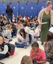 Taylor Creek Elementary recently celebrated Month of the Military Child. Students took place in several events as well as an essay contest. courtesy photo |Taylor Creek elementary